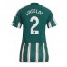 Tanie Strój piłkarski Manchester United Victor Lindelof #2 Koszulka Wyjazdowej dla damskie 2023-24 Krótkie Rękawy